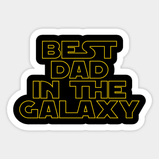 Best Dad in the Galaxy Sticker